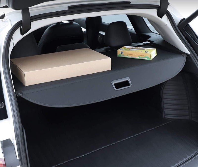Okutech Black Retractable Cargo Cover Compatible with Mazda CX-70 CX70 2024 2025, Rear Cargo Privacy Screen Car Trunk Luggage Cargo Security Shade Shield (Carbon Fiber Style) - Image 5